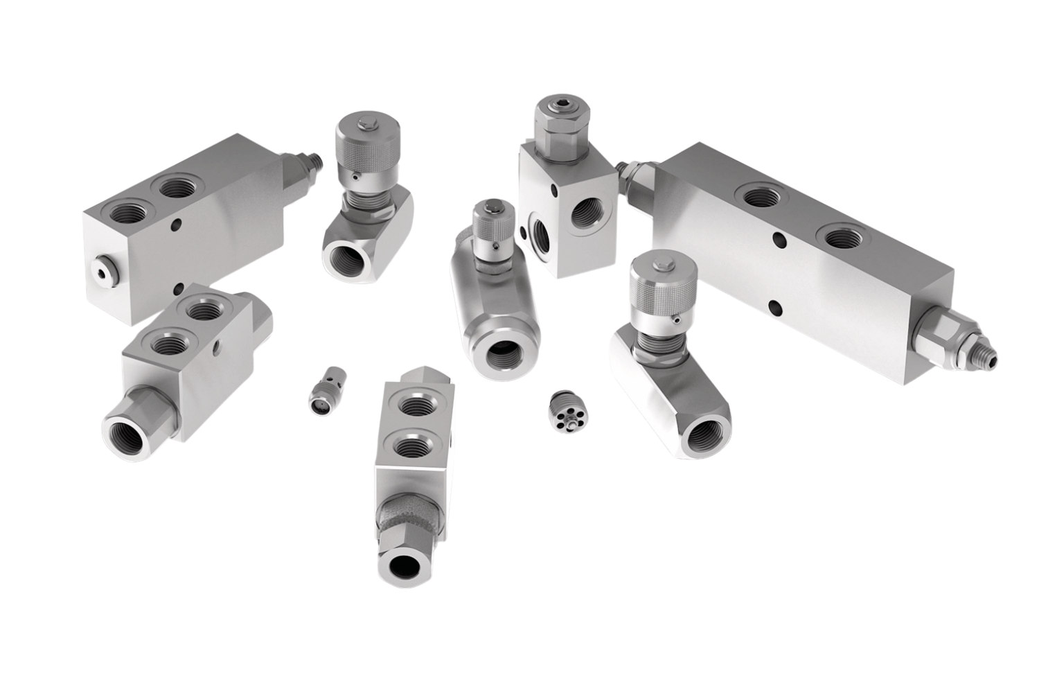 Ledningsmonterdae ventiler