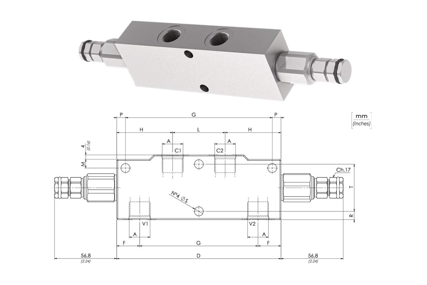 Ledningsmonterade ventiler