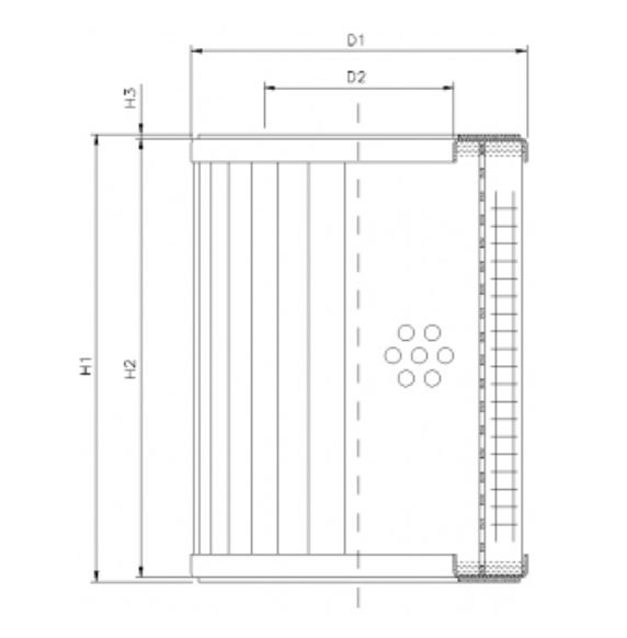 DMD024E10B hydraulic filter element