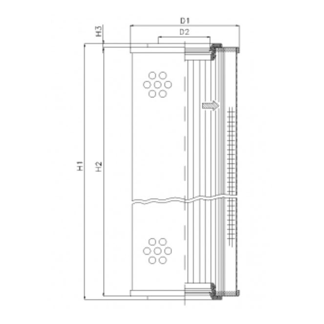 S4111G03 hydraulic filter element