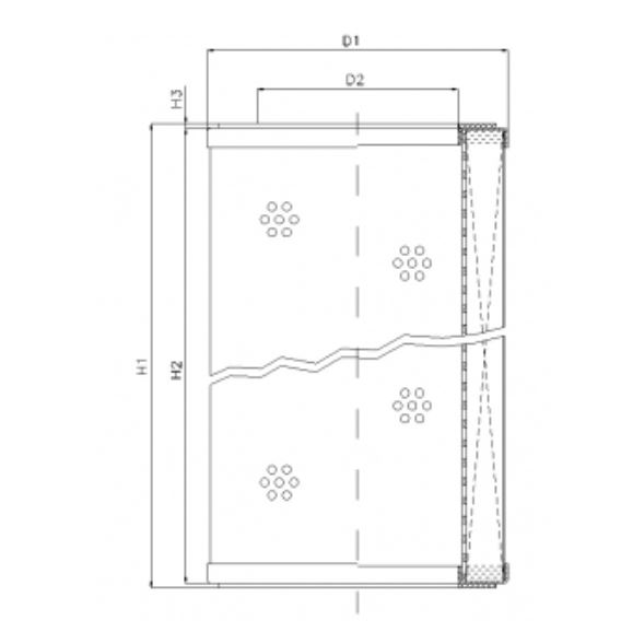 R311G06P hydraulic filter element
