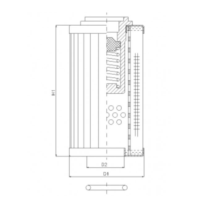 RLR320B80B hydraulic filter element
