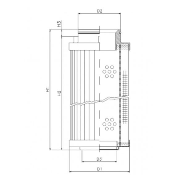 R540G03 hydraulic filter element