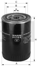 W 1150/91 oil filter