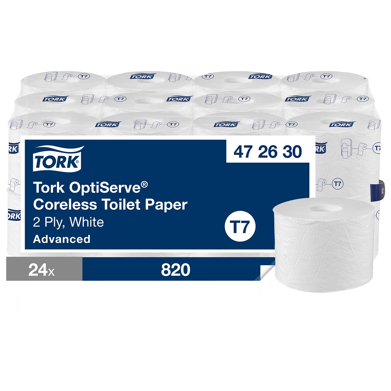 Tork OptiServe coreless toilet paper