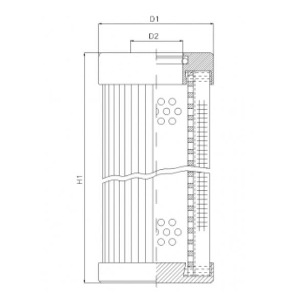 D150T10B hydraulic filter element