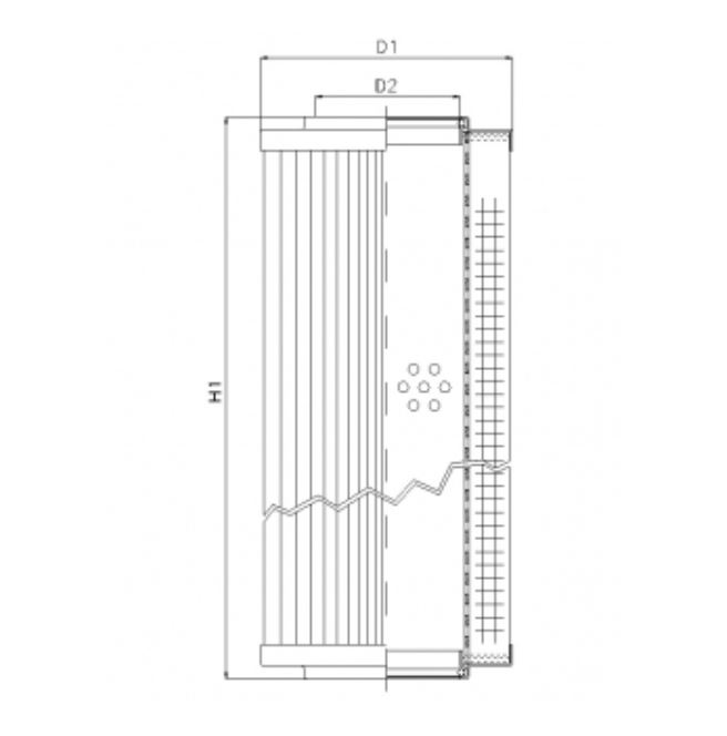 RVR1361A10B hydraulic filter element