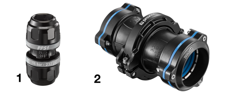 PPS1 UNS25 aluminium female sliding union for pipe