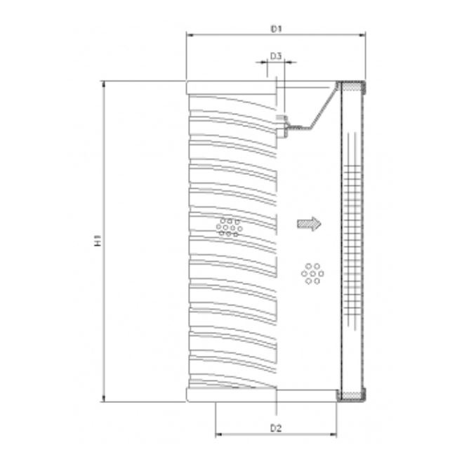 R726T60P hydraulic filter element