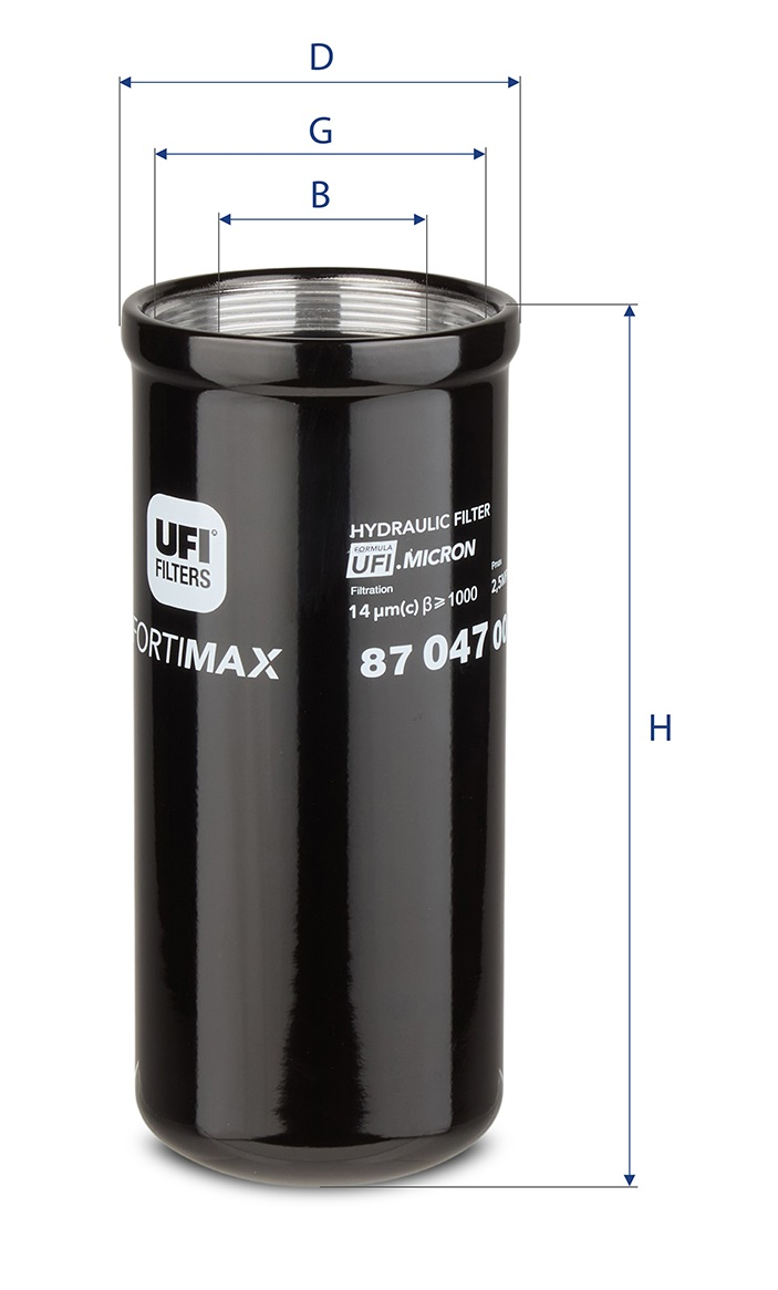 87.047.00 hydraulic filter spin-on