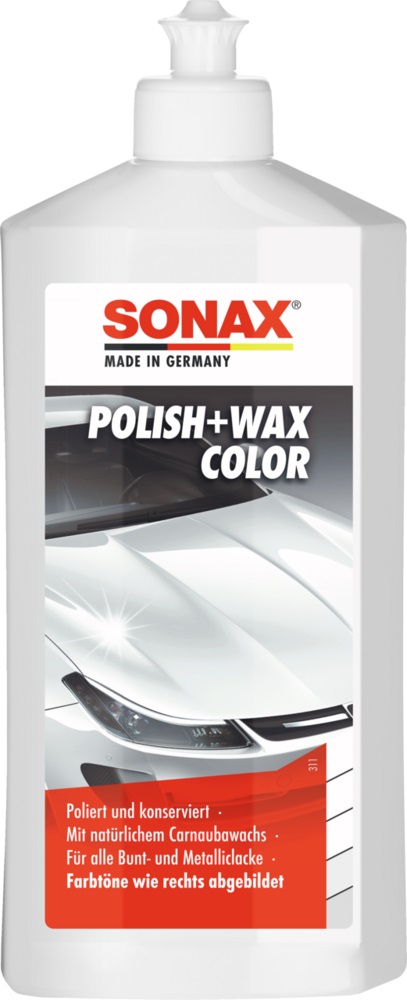 SONAX Polish+Wax Color white - 500 ml