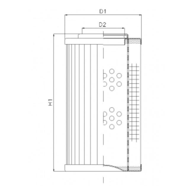 D113G06A hydraulic filter element