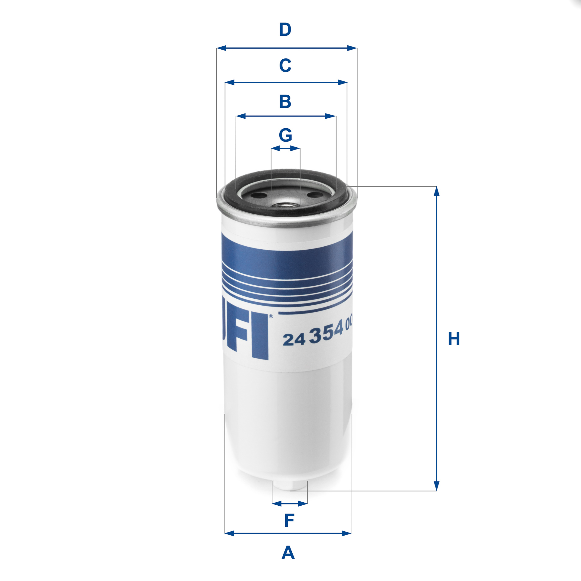 24.354.00 fuel filter spin-on