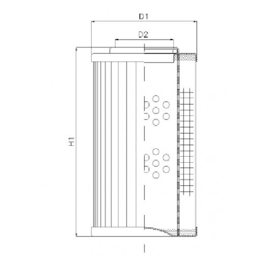 WG583 hydraulic filter element