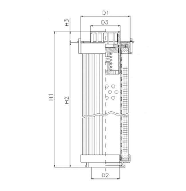 RHR165S25V hydraulic filter element