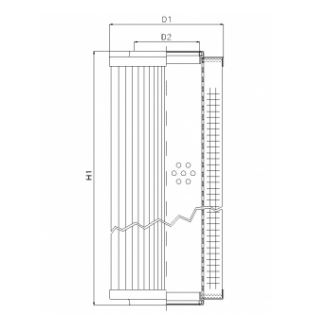 RVR12500E03V hydraulic filter element