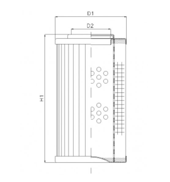 DHD330B100V hydraulic filter element