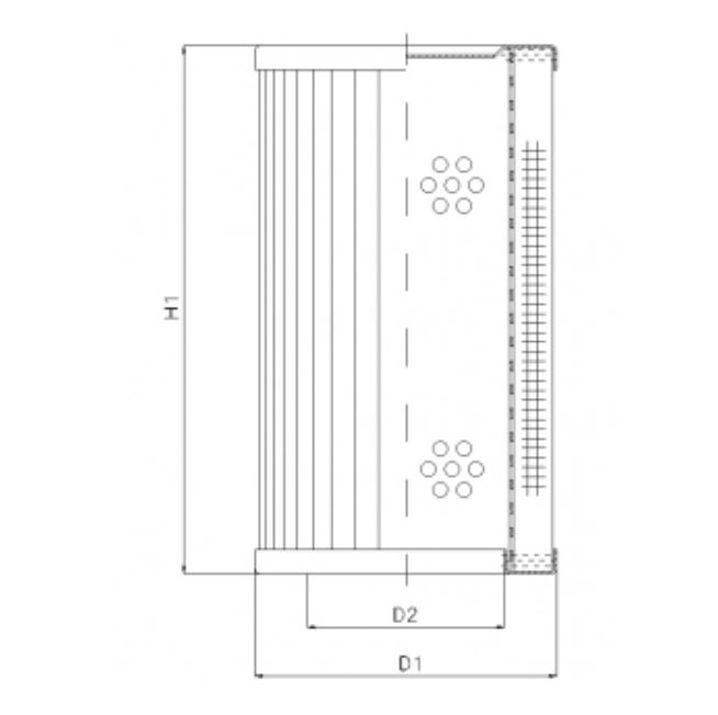 RVR750E10B hydraulic filter element