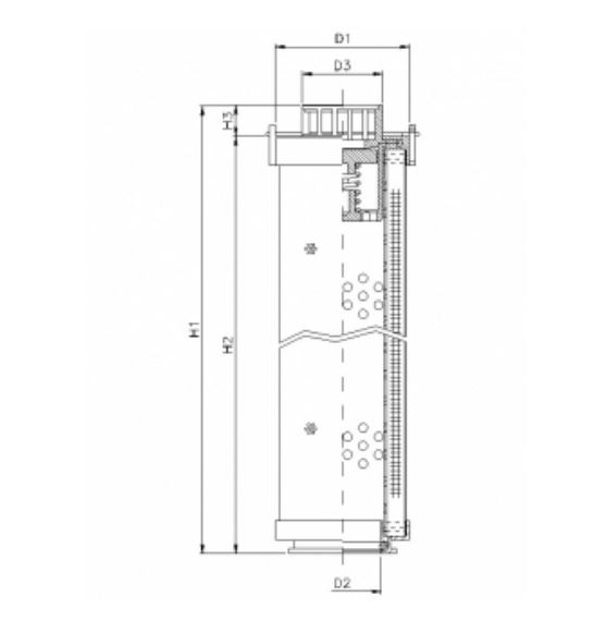 RHR240N10B3/AB1 hydraulic filter element