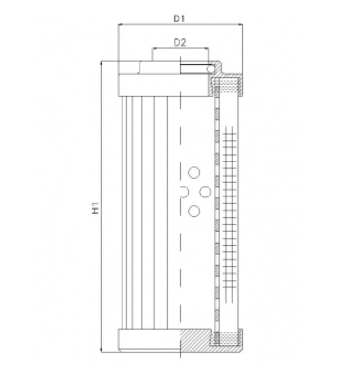 DHD140H20V hydraulic filter element