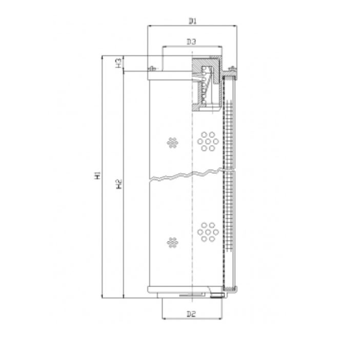 RHR500N10V hydraulic filter element