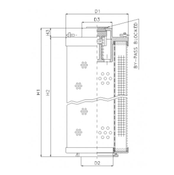 RHR950D10B hydraulic filter element