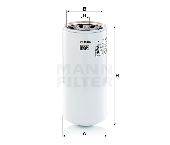 WD 13 010-2 x hydraulic filter spin-on (service kit)