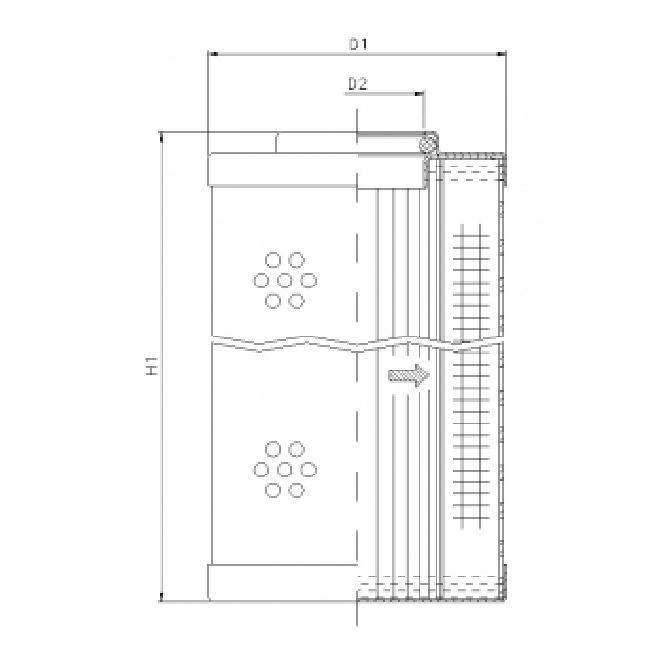 H322G15B hydraulic filter element