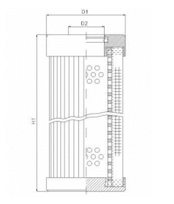 WT1188 hydraulic filter element