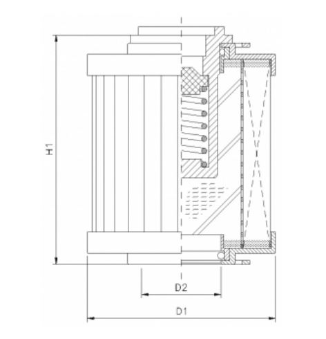 R110G10C hydraulic filter element