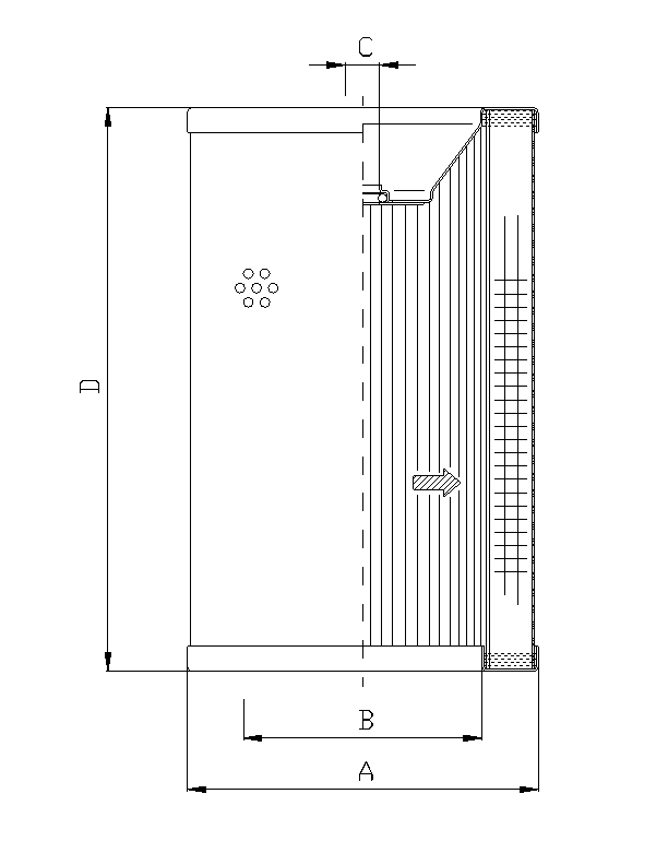 R722G25 hydraulic filter element