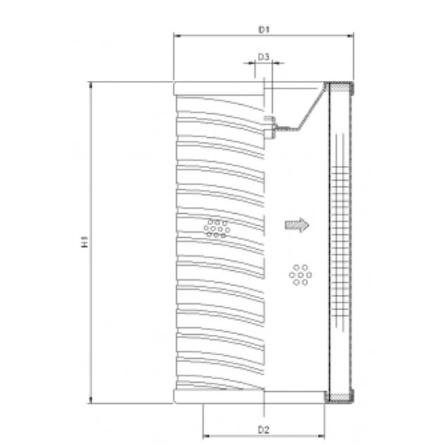 R750T100P hydraulic filter element
