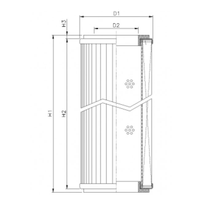 RVR1360K05B hydraulic filter element