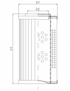 R283G10 hydraulic filter element