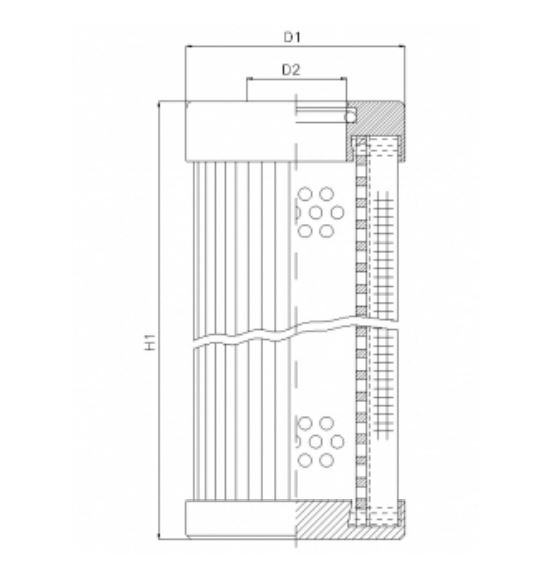 D124G03B hydraulic filter element
