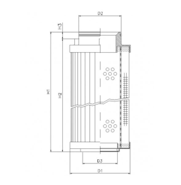 R541C10V hydraulic filter element