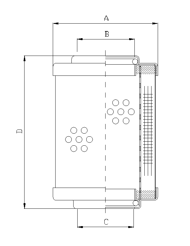 WP766 hydraulic filter element