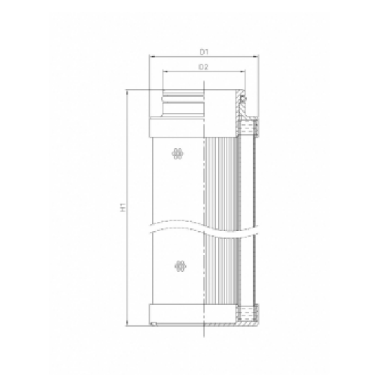 C611G06V hydraulic filter element (coreless)