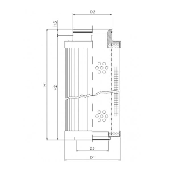 R541G03V hydraulic filter element