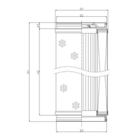 U163G01V/ESD hydraulic filter element