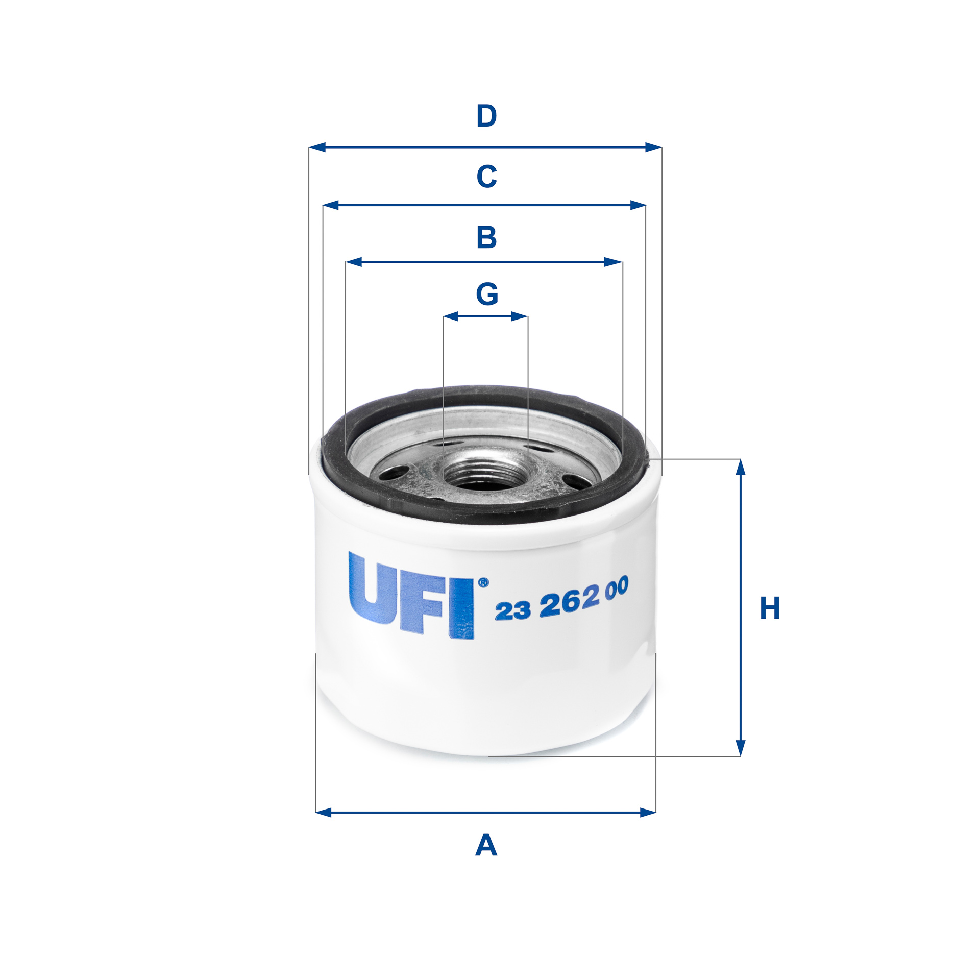 23.262.00 oil filter spin-on