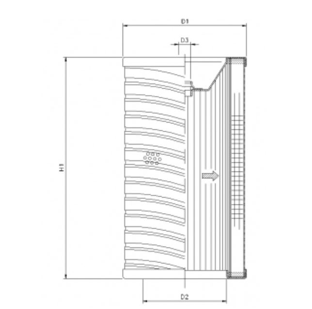 R730T60 hydraulic filter element