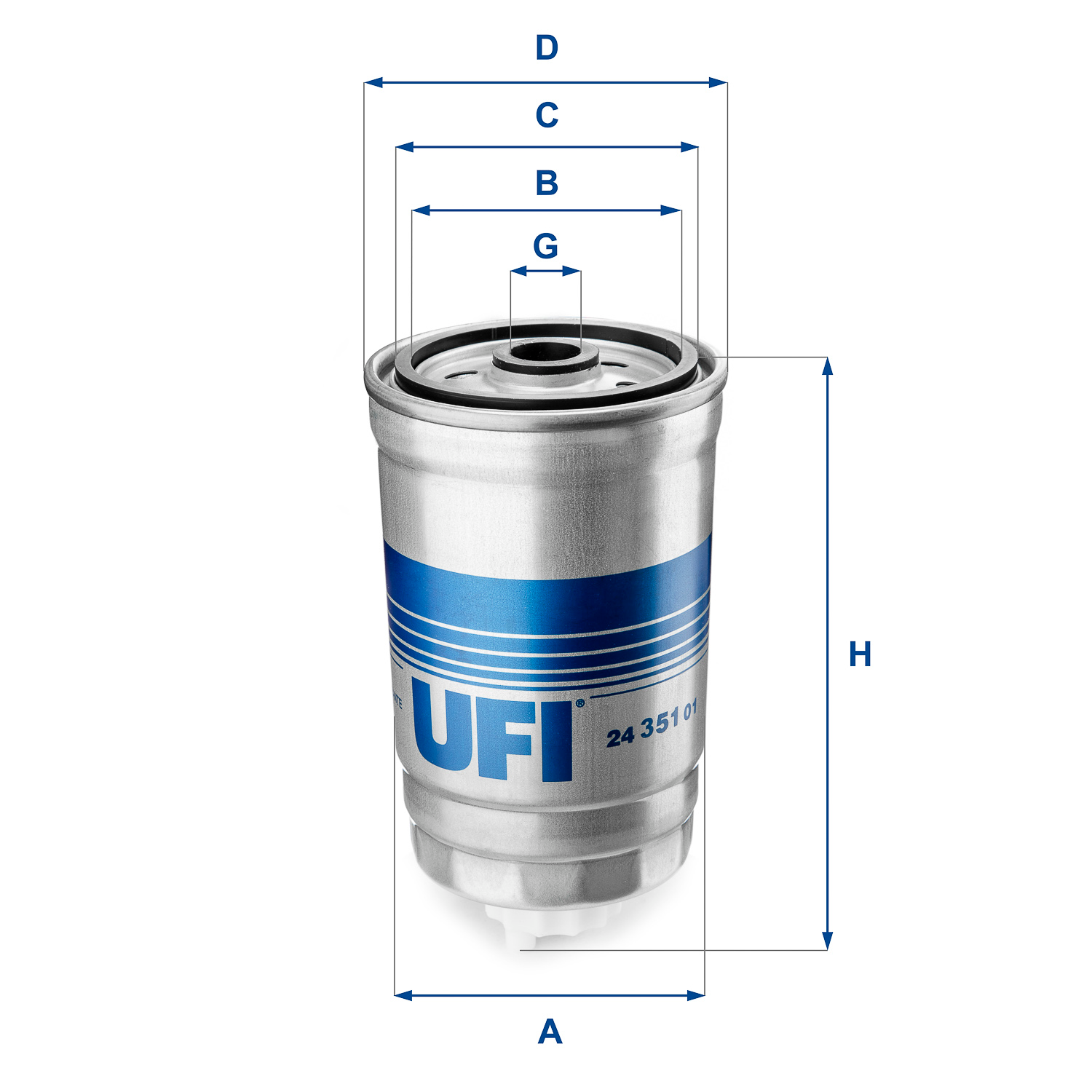 24.351.01 fuel filter spin-on