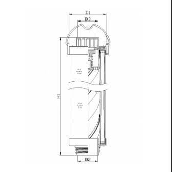 RHR195G20V3/016 hydraulic filter element