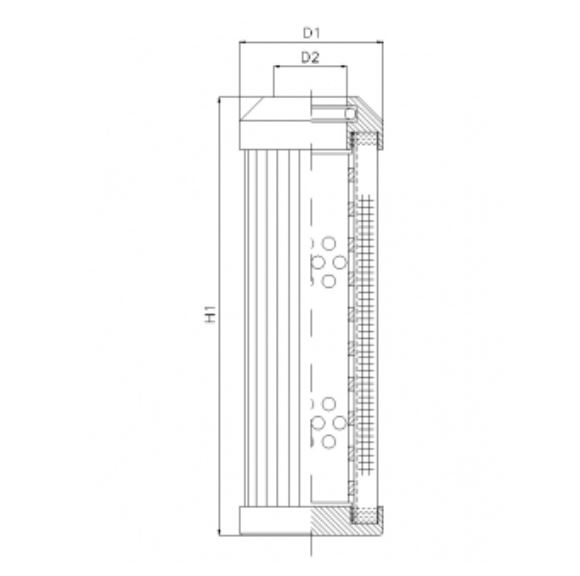 DMD243E03B hydraulic filter element