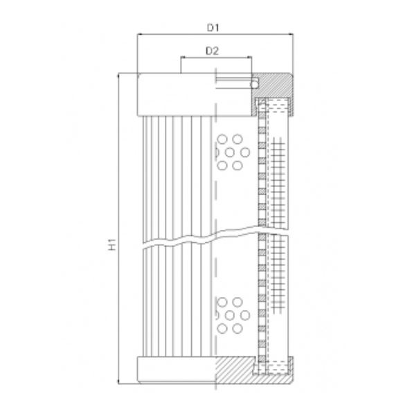 D133T10B hydraulic filter element