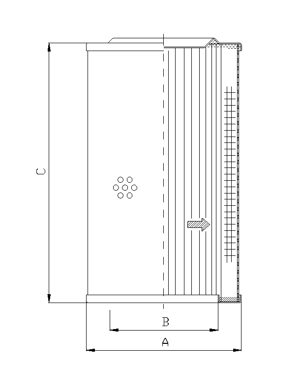 WP293 hydraulic filter element