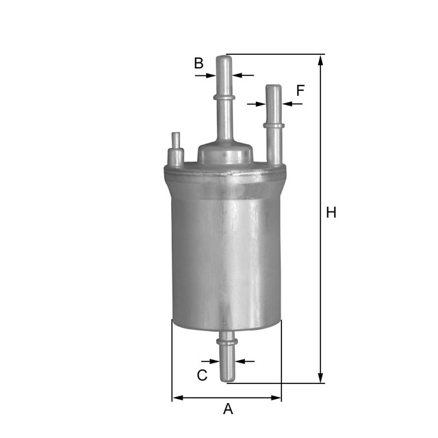 ZP8101FL fuel filter in-line