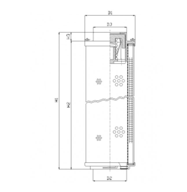 RHR240G05V3/AB1 hydraulic filter element