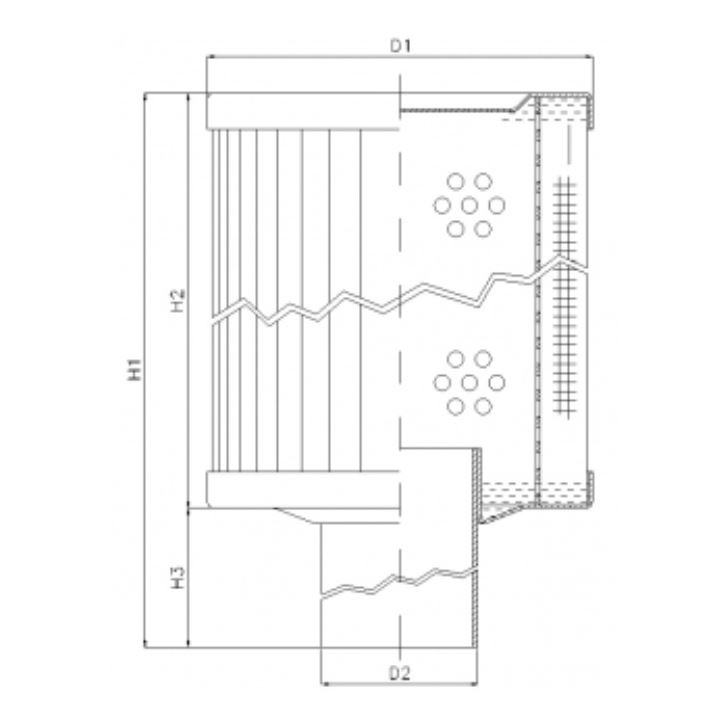 RVR125E05B hydraulic filter element